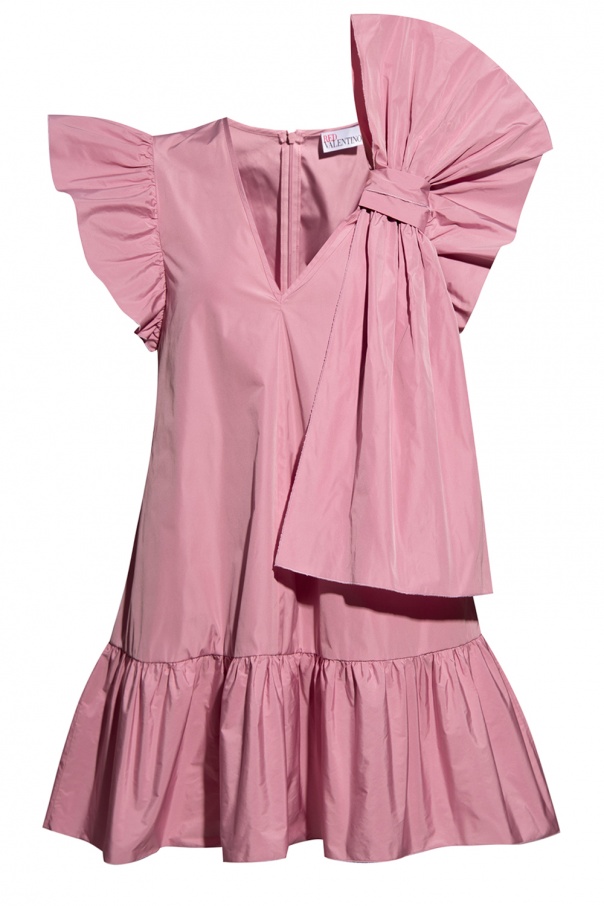 RedValentino100%Silk Cropped Wide Legs Dark popular Pink Jumpsuit.Size:Small2-4